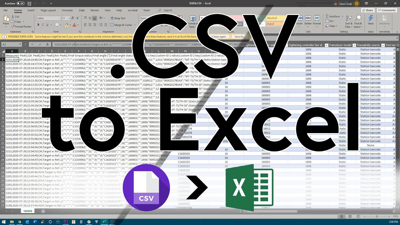 Открытие CSV-файлов в Excel &mdash; краткий совет по работе с текстовыми файлами с разделителями