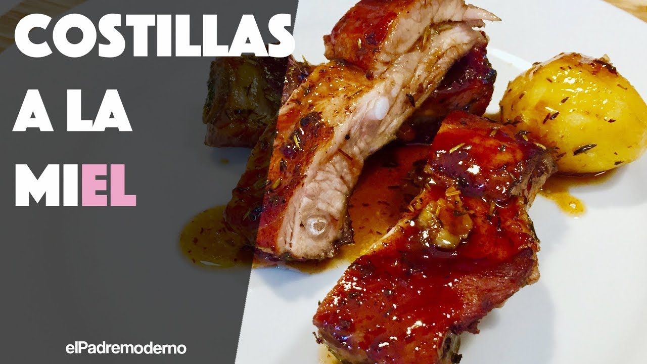 COSTILLAS de cerdo a la MIEL Receta Fácil y deliciosa