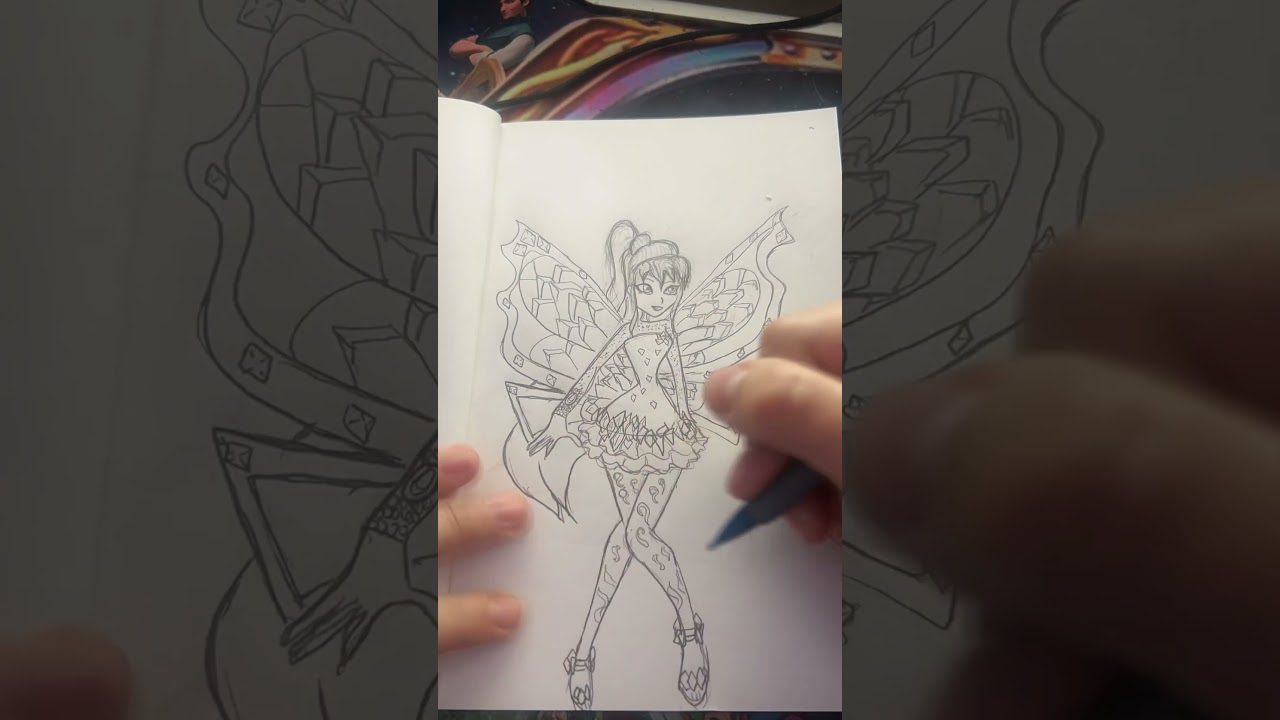 Stella Tynix drawing from winx club