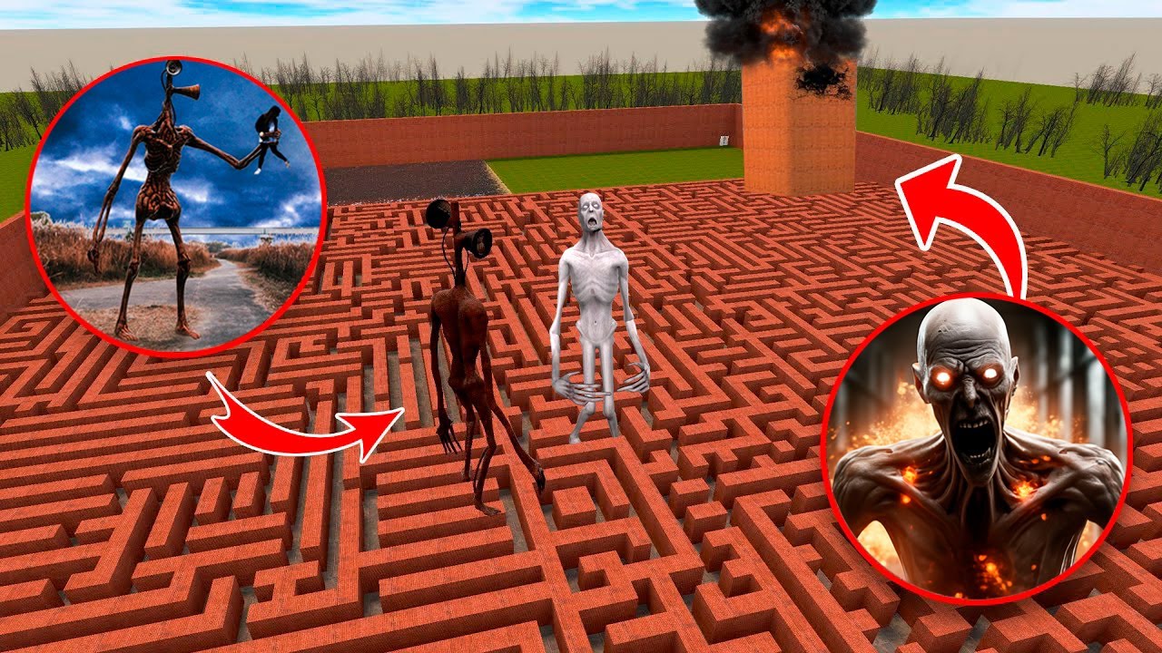 SIREN HEAD VS SCP 096 In Garry's Mod