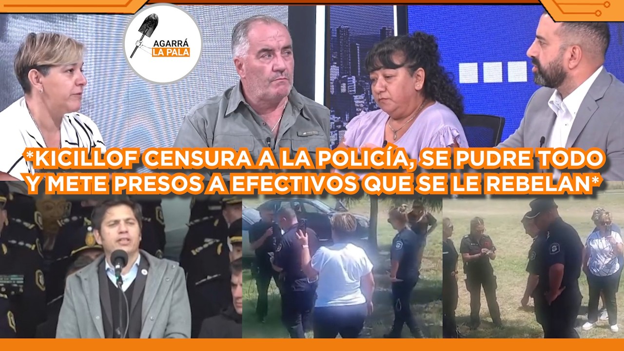 KICILLOF CENSURA A LA POLICÍA, METE PRESOS A EFECTIVOS RETIRADOS Y SE PUDRE TODO EN LA PROVINCIA