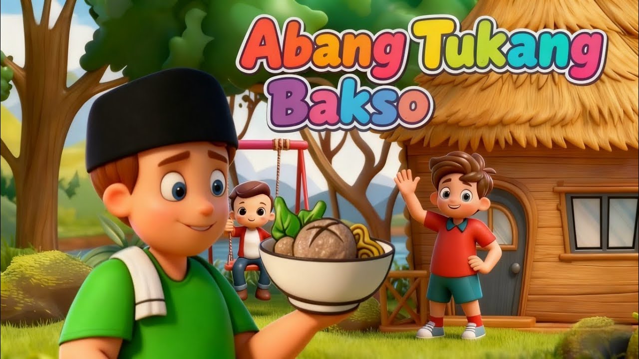 Abang Tukang Bakso 🍜 | Lagu Anak Populer | Kartun Animasi | Nursery Rhymes Indonesia
