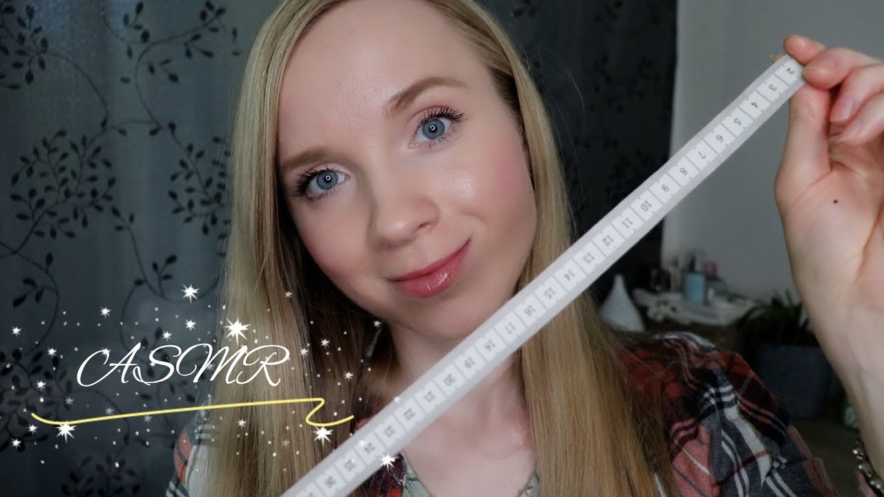 ASMR SUOMI Mittaan Sun Kasvoja 📏 Lähikuiskailua & Suuääniä ASMR Face Measuring ✨Personal Attention