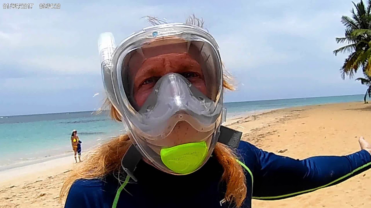 V2 Seaview 180 Snorkling mask. Grand Bahia Principe, El Portillo, Samana Dominican, May 2019