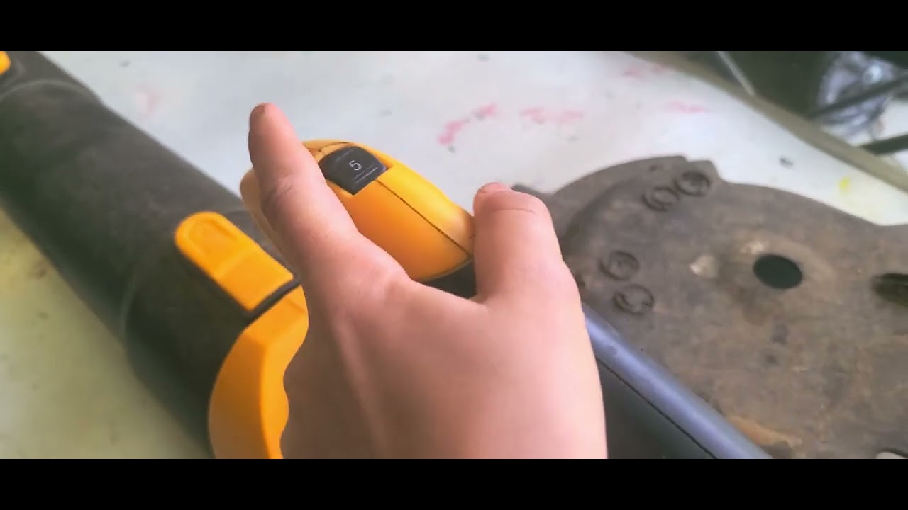 Testing my electric leaf blower