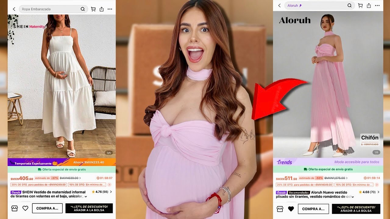 COMPR&Eacute; ropa de EMBARAZADA por primera vez 🤰🏻