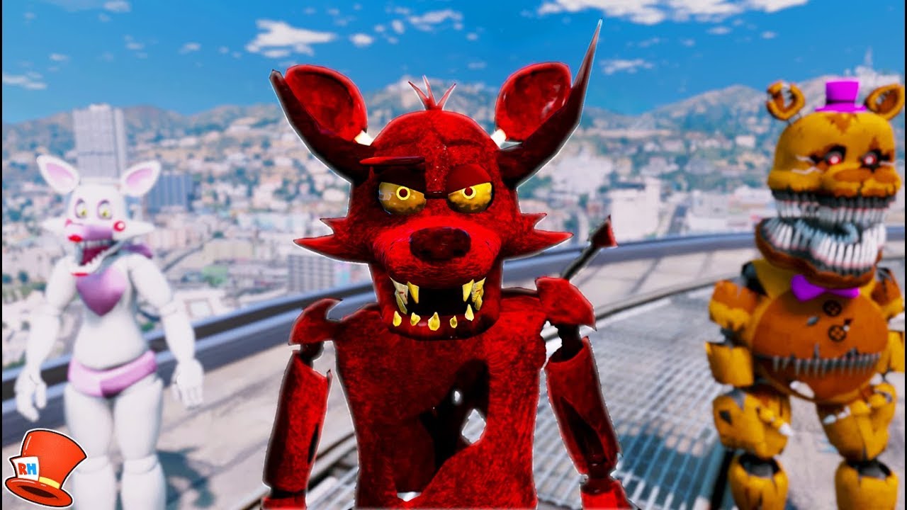 NEW DEVIL FOXY ANIMATRONIC! (GTA 5 Mods FNAF RedHatter)