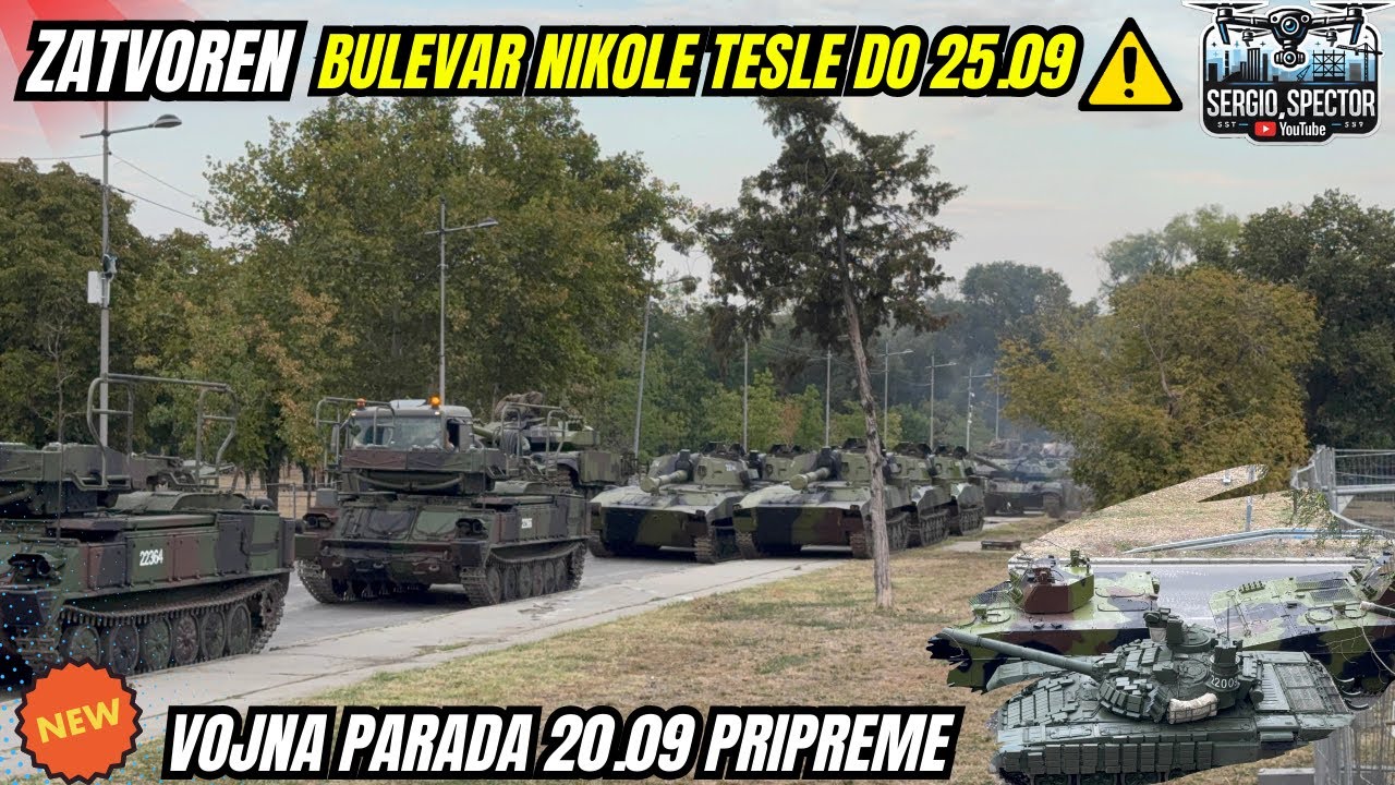 Zatvoren Bulevar Nikole Tesle zbog Vojne parade,Prvi put vozim Karađorđevom ulicom rolerima #beograd