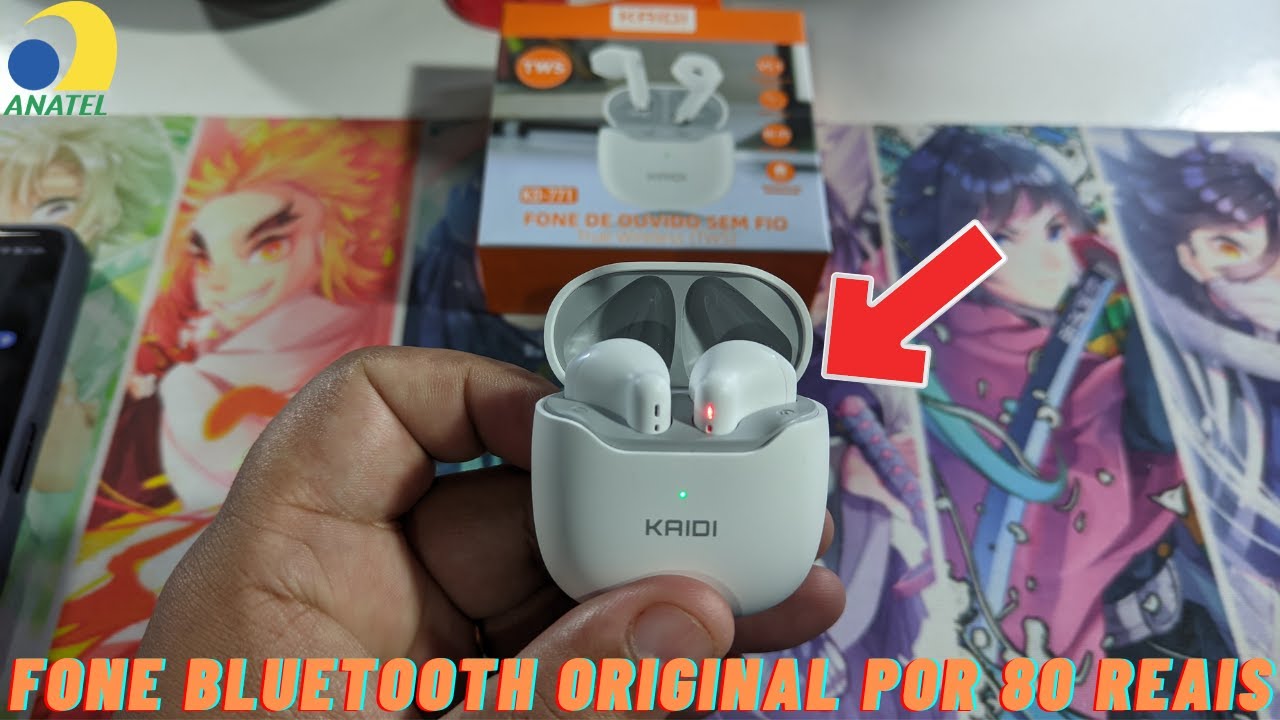 FONE BLUETOOTH KAIDI KD-771 MELHOR CUSTO BENEFÍCIO E COM QUALIDADE POR 60 REAIS!