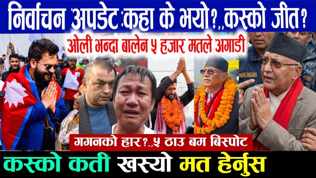 निर्वाचन अपडेट: कहाँ कस्ले जित्यो? Today nepali news | live nepali news | nirbachan update balenshah