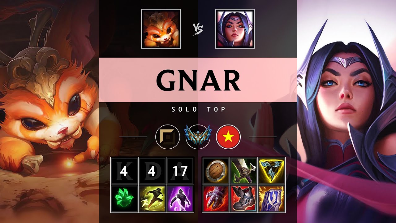 Gnar Top vs Irelia - VN Challenger Patch 25.17