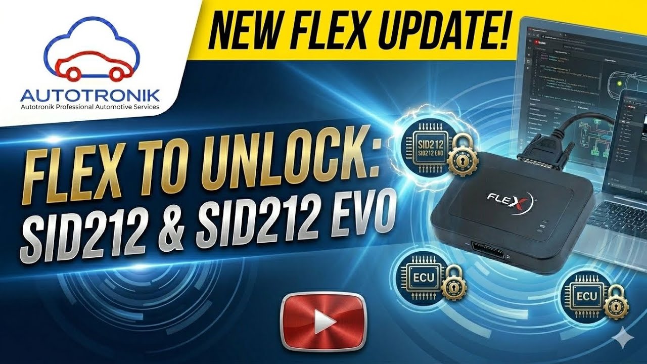 How to update flex to v7.50.0.0 and Unlock Ford SID 212 EVO to read on bench.