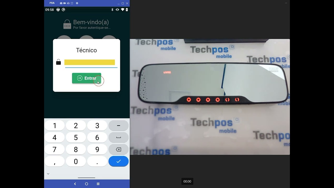 Configuração do Hale de Espelho com o TechPos Mobile