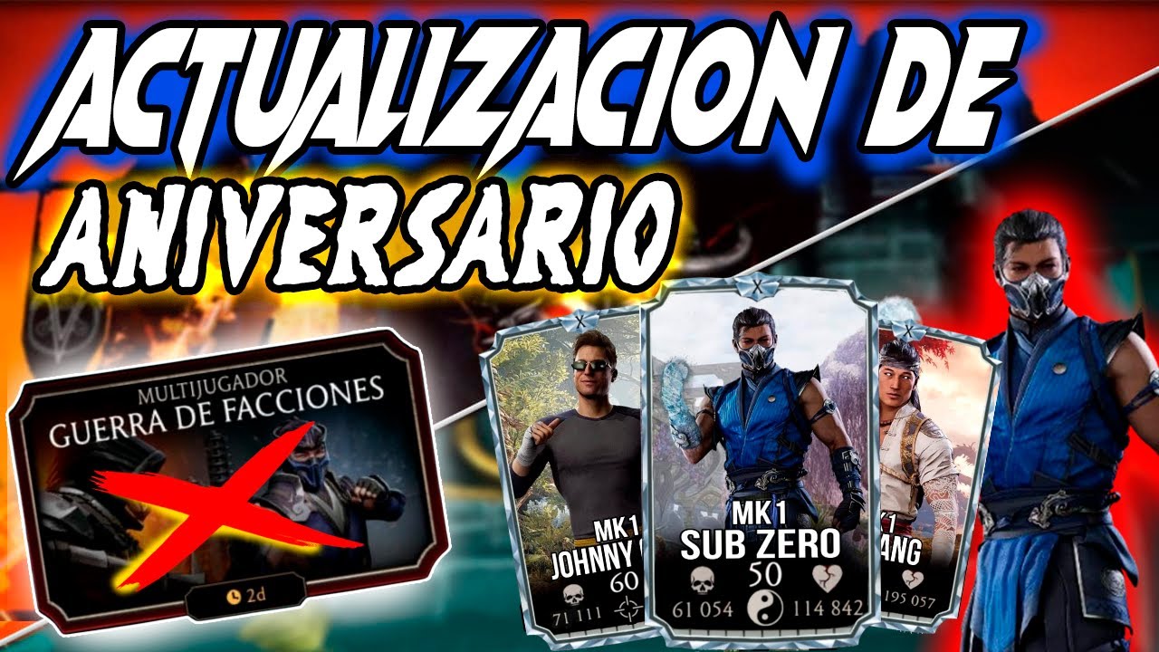 LA NUEVA ERA CON LA ACTUALIZACION DE ANIVERSARIO Mortal Kombat Mobile / ACTUALIZACION 6.2 Jhonny MK