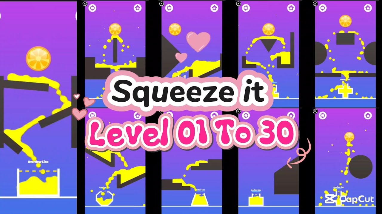 Squeeze it🍊 | Juice🥤 | Level 1 To 30 | Newgames | Believer Time 