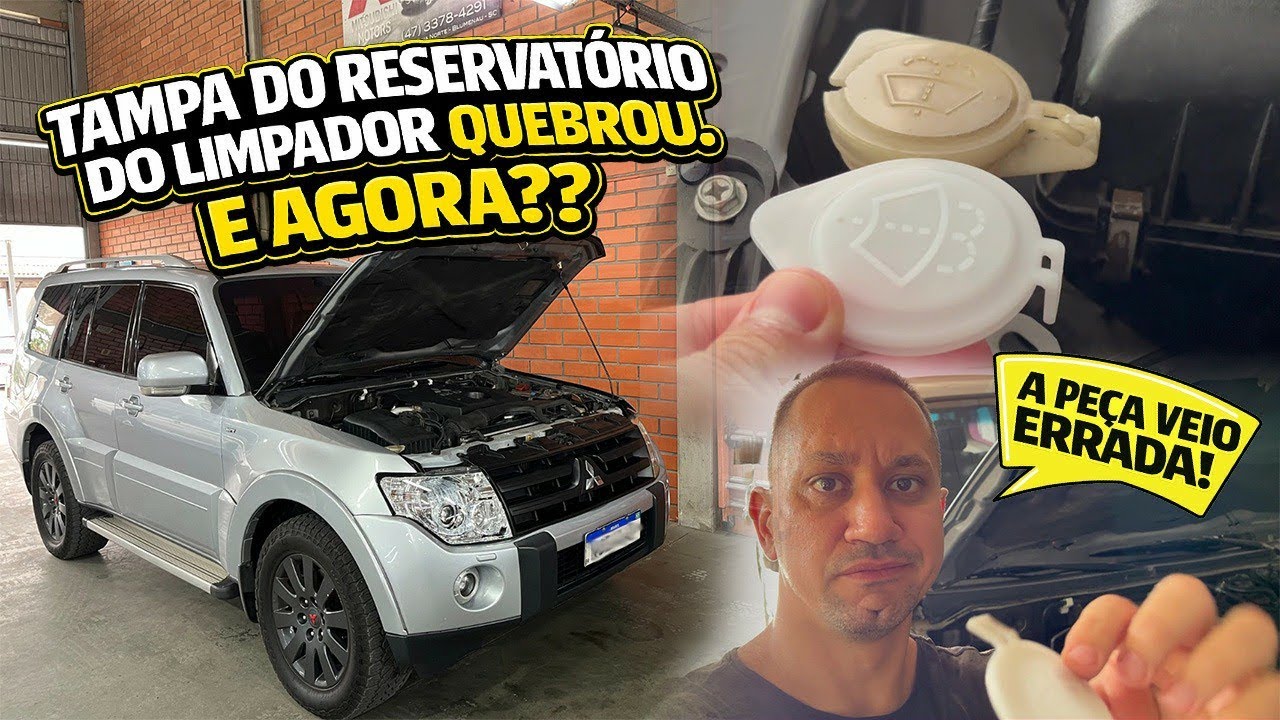 Troquei a Tampa do Reservatório de Água dos Lavadores de Parabrisa e Faróis na Pajero Full !!