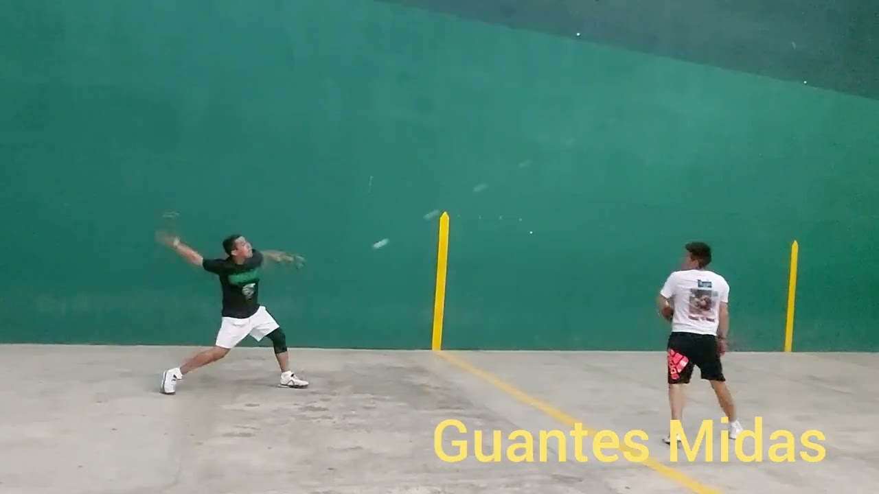 fronton pelota dura Stitch y Güero de C.U vs Kevin y Israel,  en el frontón Los Aceites