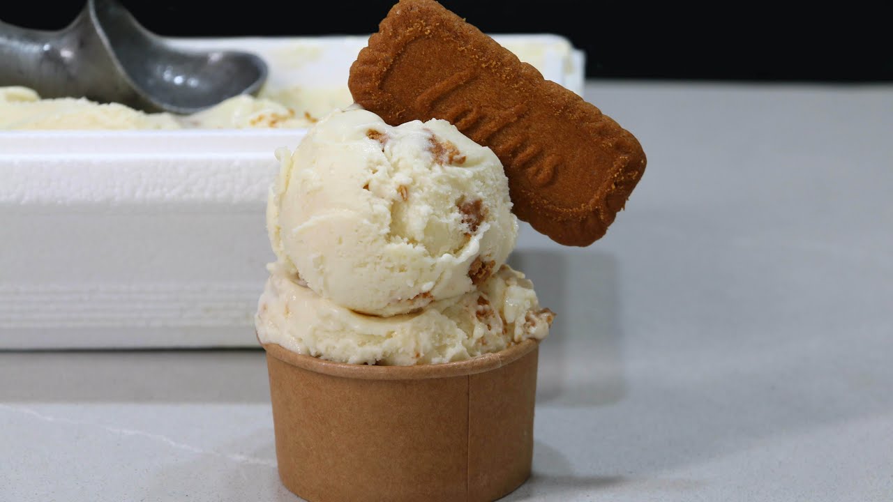 Helado de Manzana asada y Speculoos / Roasted apple and Speculoos ice cream