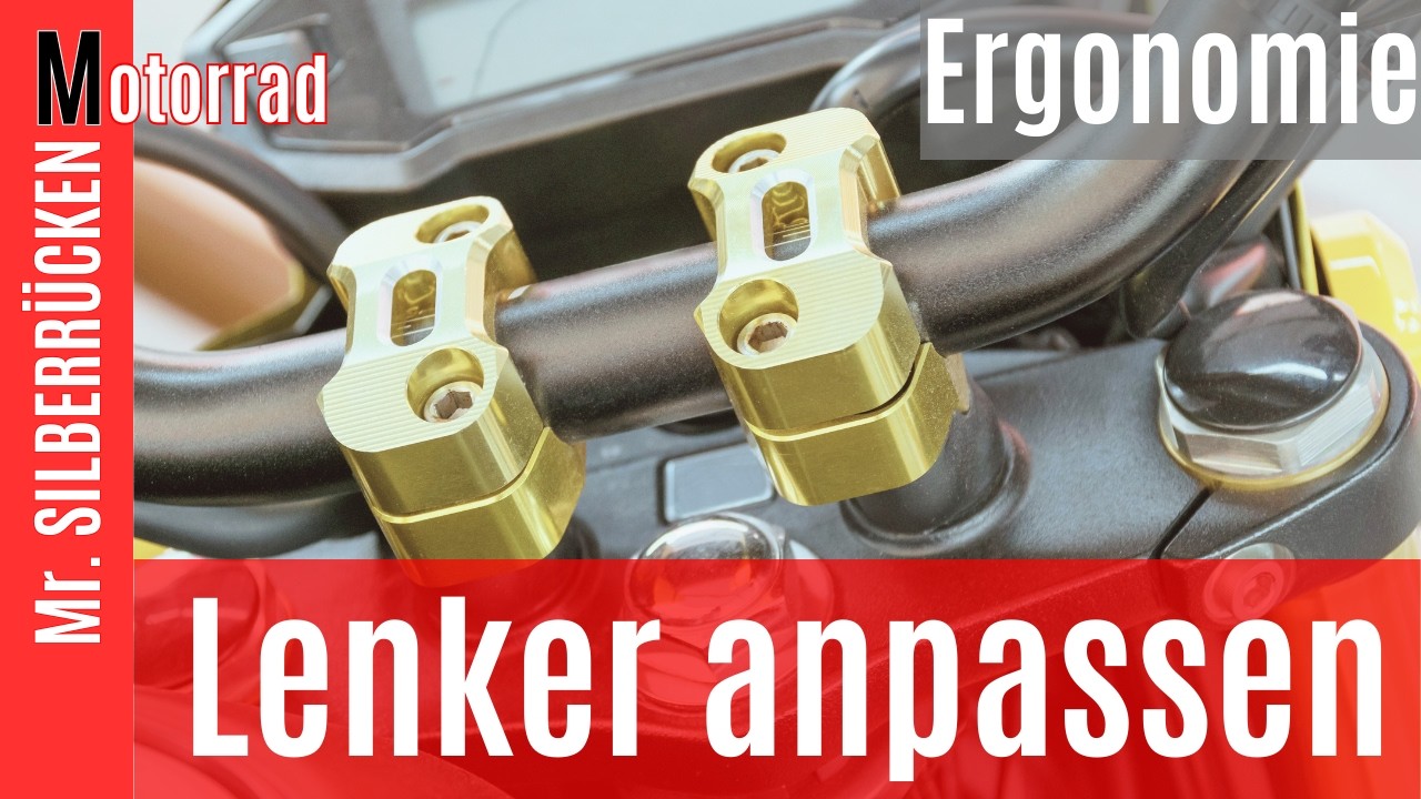 Motorrad- Lenker anpassen ,so passt das mit der Ergonomie, Basics nicht nur für Motorradfahranfänger