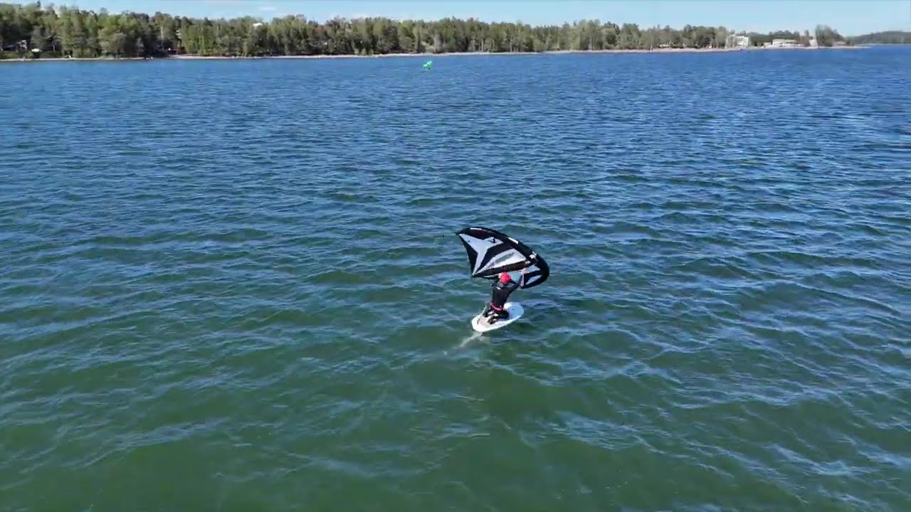 Tomi Kalatie Wingfoiling in Finland, Espoo