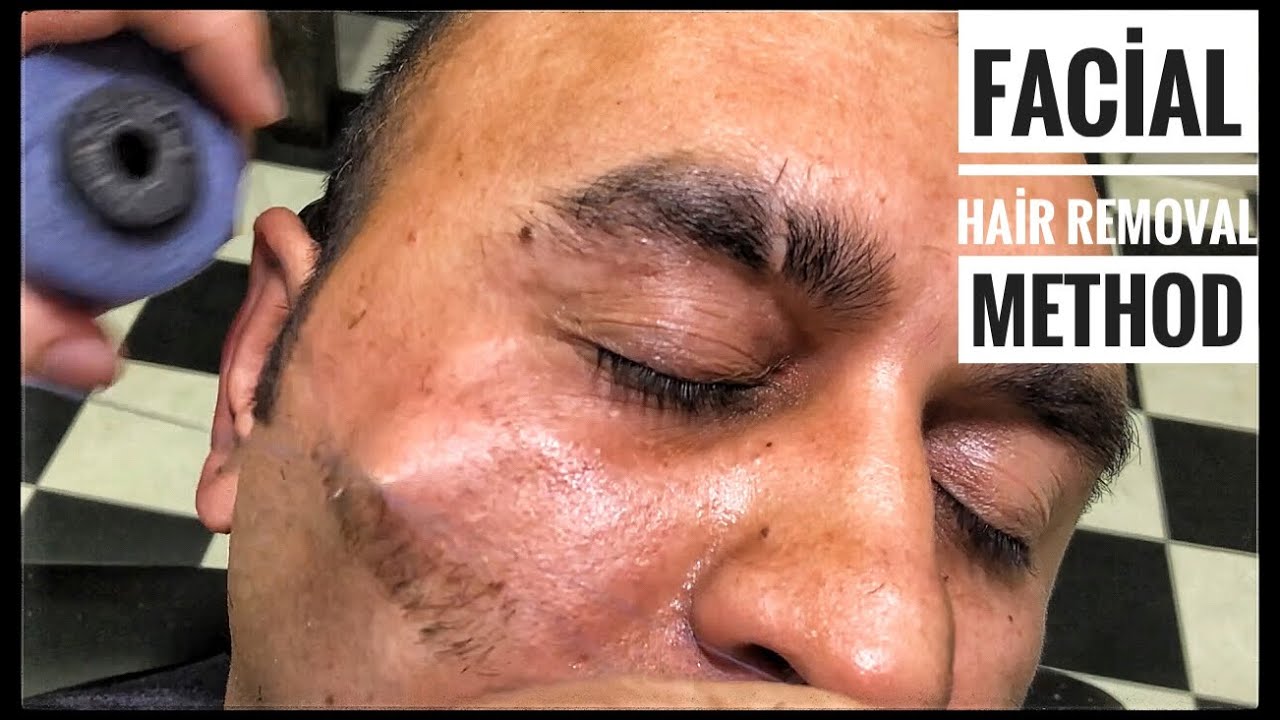 ASMR Beard Cut and Head Massage &bull; Facial hair removal Method