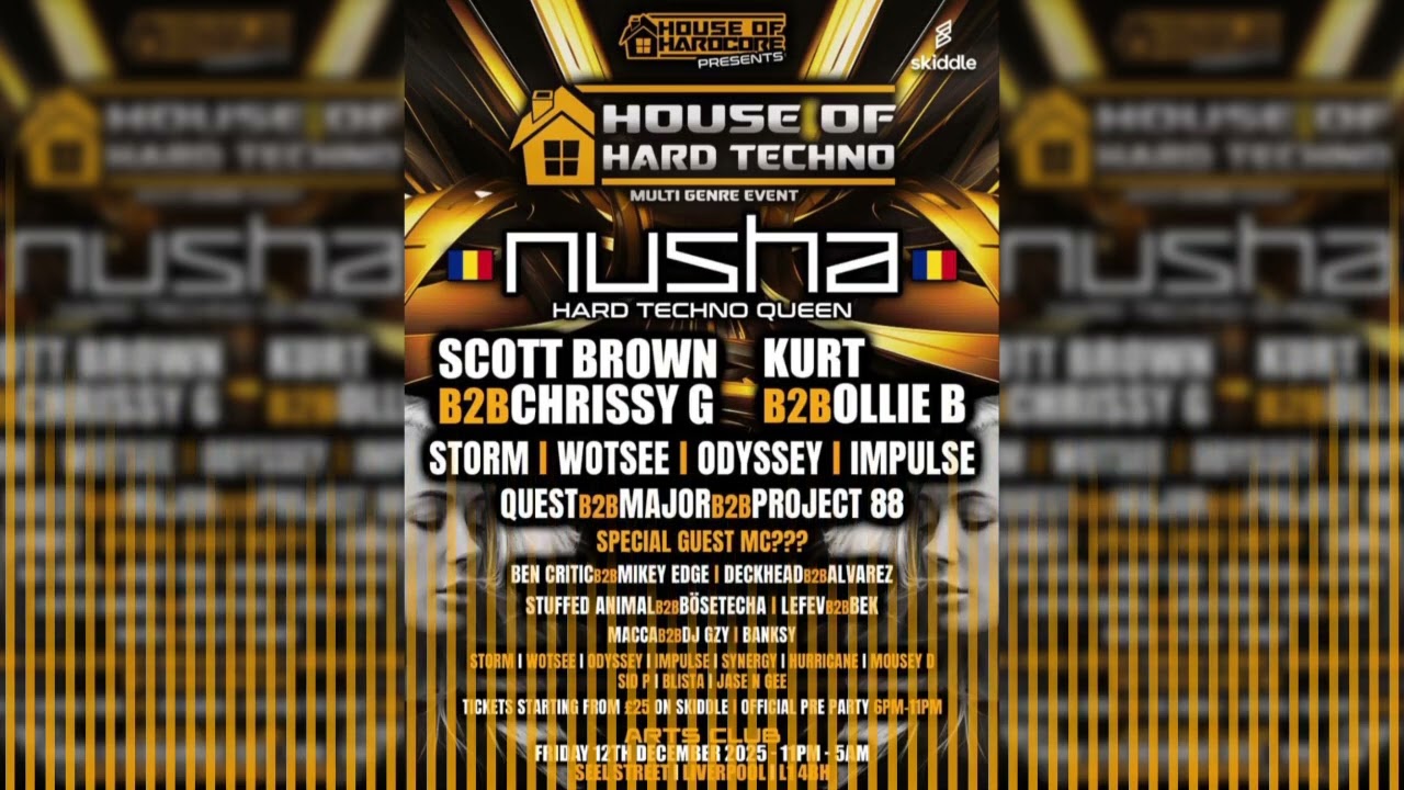 [PROMO] HOUSE OF HARD TECHNO - 12th December 2025 @Arts Club, Liverpool