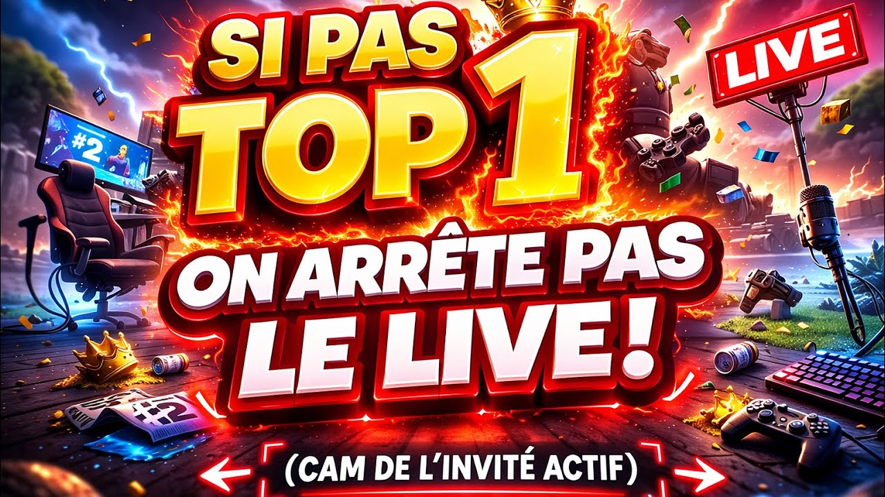 🔴 ON ARRÊTE PAS LE LIVE TANT QU'ON A PAS FAIT TOP 1 SUR FORNITE OG 🔴(cam actif)