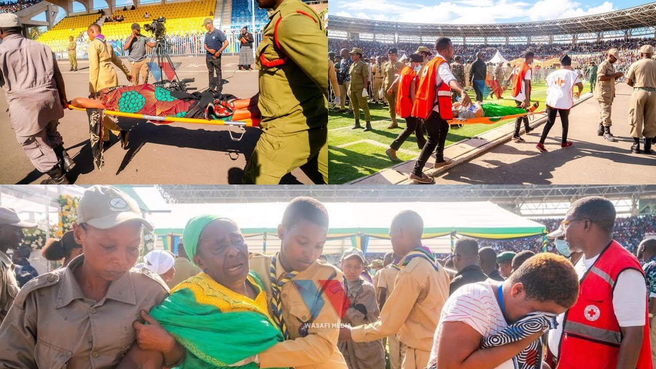VIDEO : WANANCHI WAZIMIA UWANJA WA UHURU WAKATI WA KUMUAGA HAYATI MAGUFULI