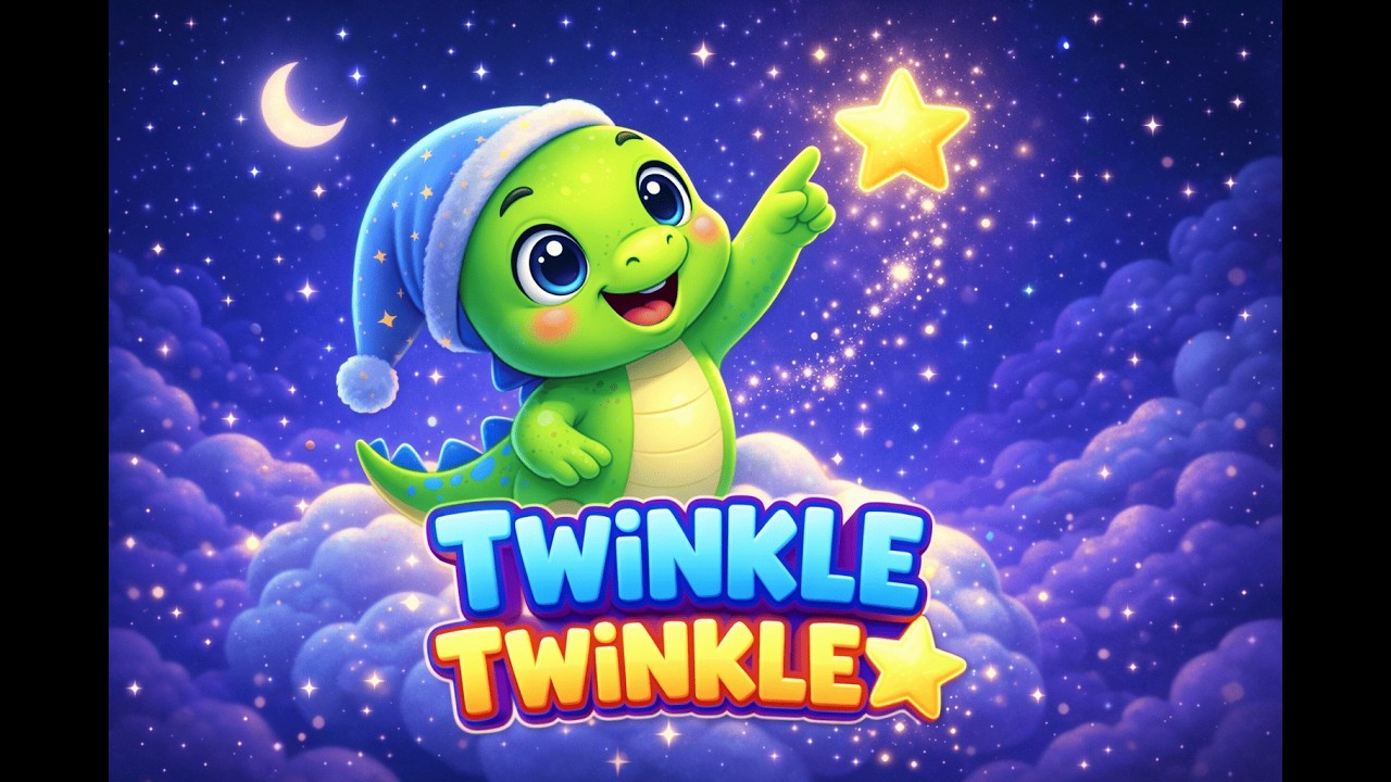Twinkle Twinkle Little Star⭐ with Tinku 🦖✨ | Baby Songs & Rhymes⭐