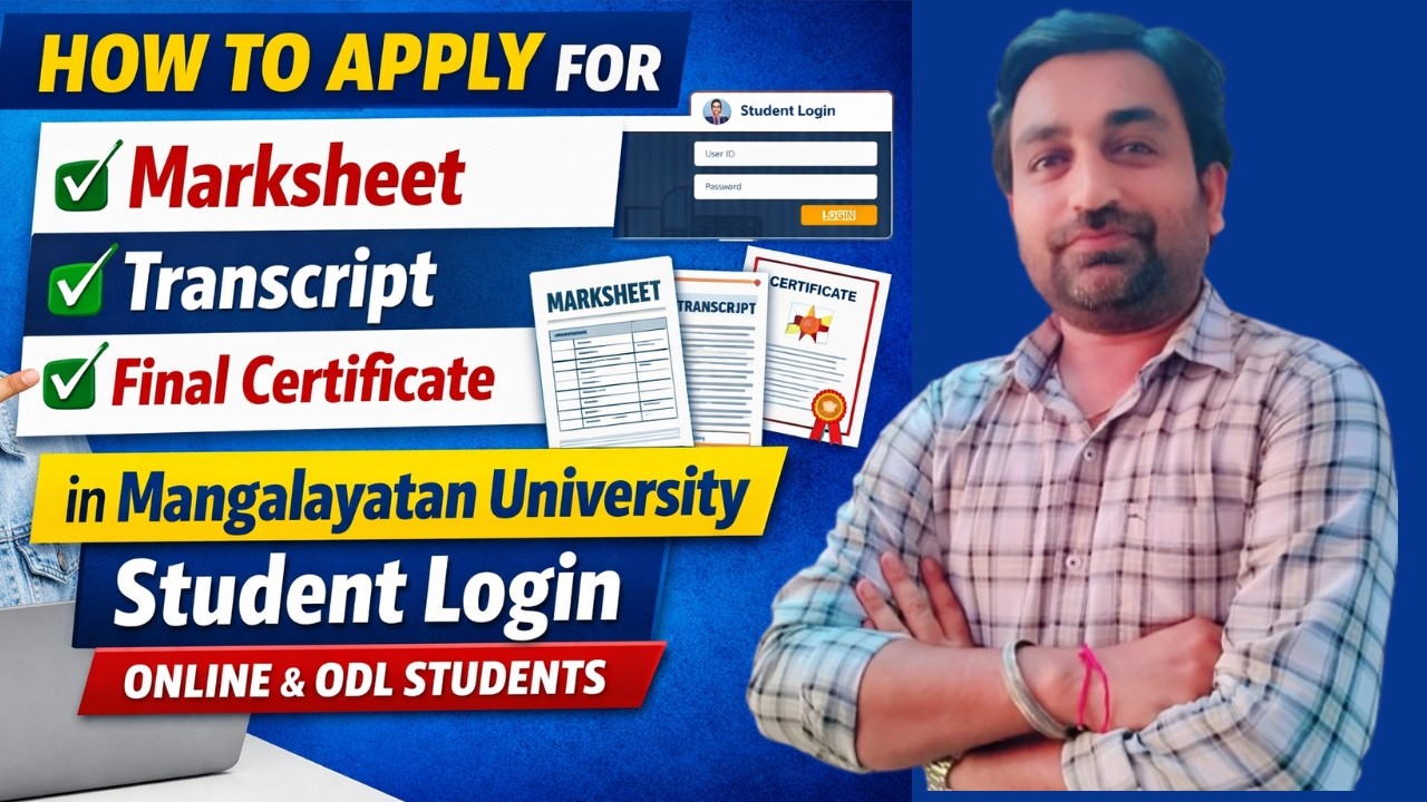 How to Apply for Mark-Sheet, Migration, Degree, Transcript Online Mangalayatan University?
