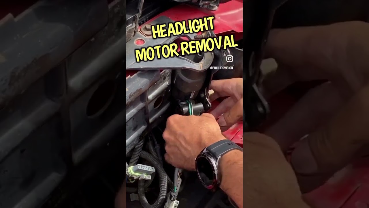 REMOVING A HEADLIGHT MOTOR. #shorts #youtubeshorts