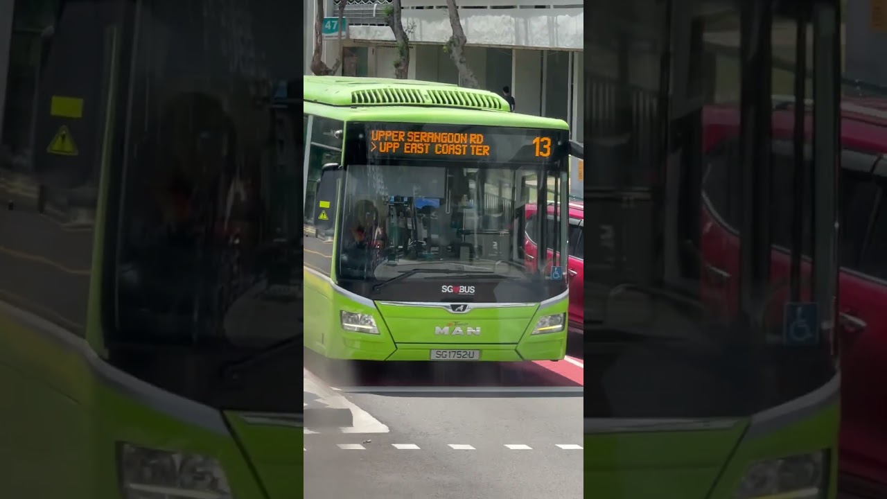 MAN A22 (NL323F) (Euro VI) SG1752U SBS Transit&times;SGBUS Bus service 13 to Upper East Coast Terminal
