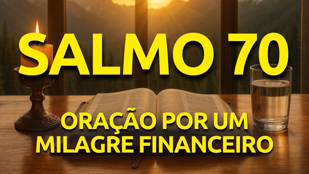 Salmo 70 - Oração URGENTE por um MILAGRE FINANCEIRO