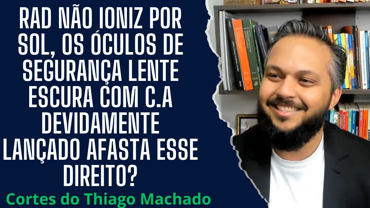 Rad não ioniz solar: óculos escuros c/CA afasta???