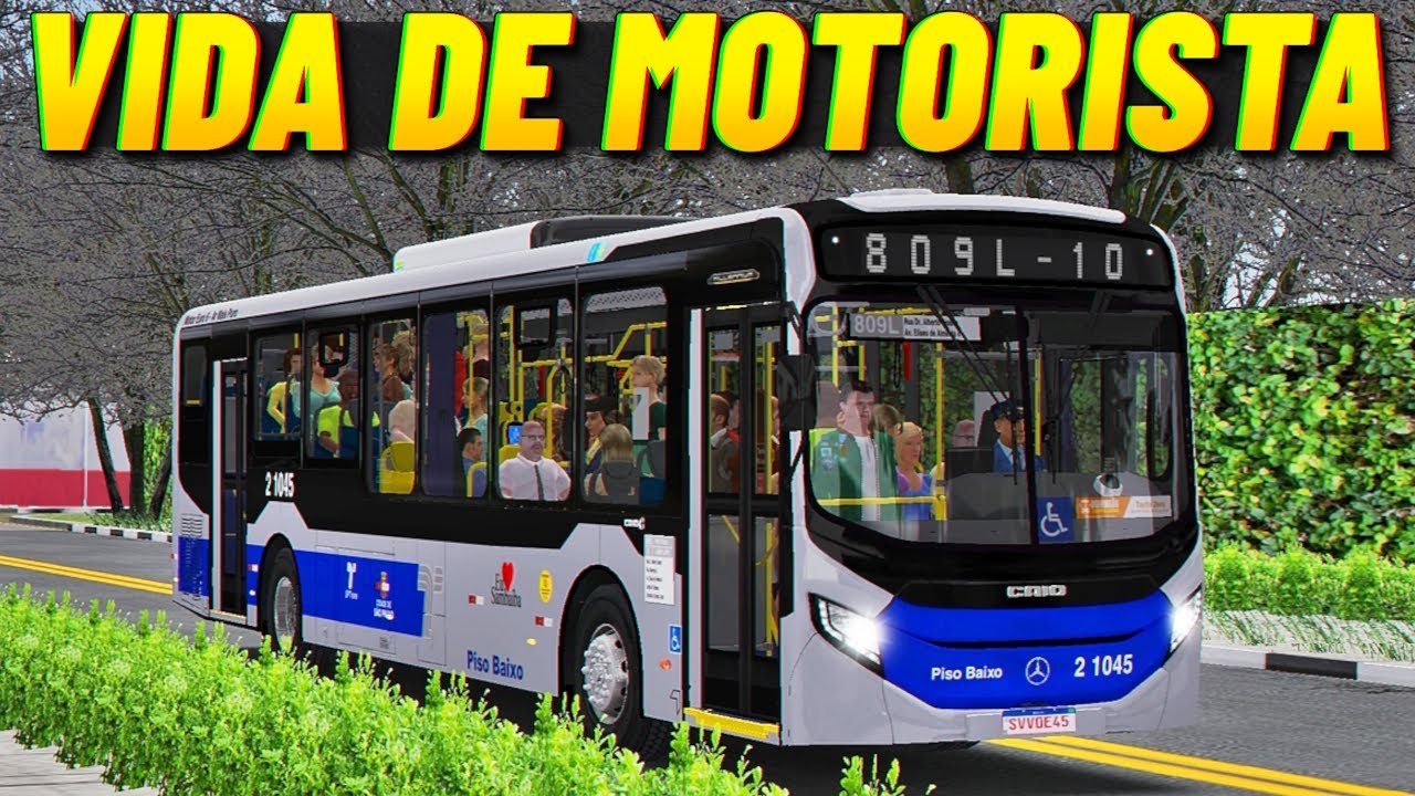 Linha 809L-10 Lapa - Caio Millennium V MB O-500U Euro 6 - Mapa Zona Oeste SP - OMSI 2 [Deu Bug]
