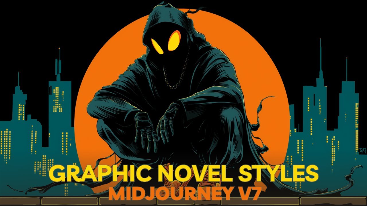 25 GRAPHIC NOVEL Midjourney v7 SREF styles