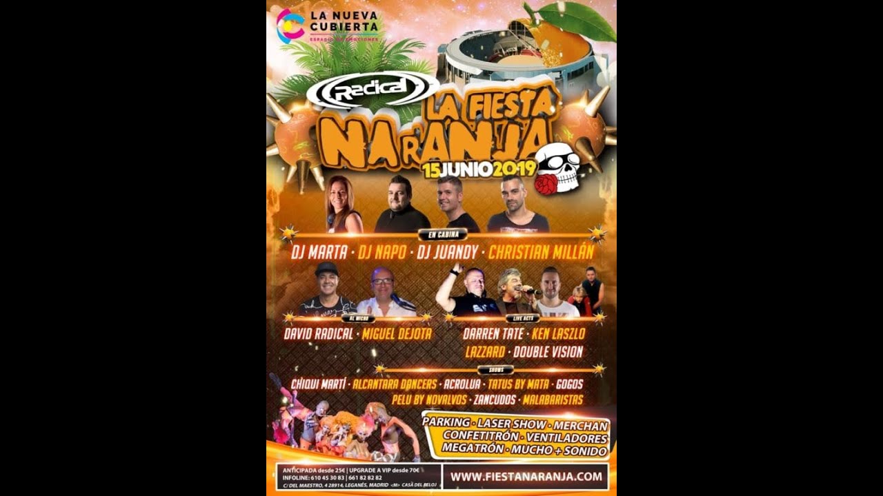 RADICAL Live! Fiesta Naranja (15-06-2019) Dj Napo
