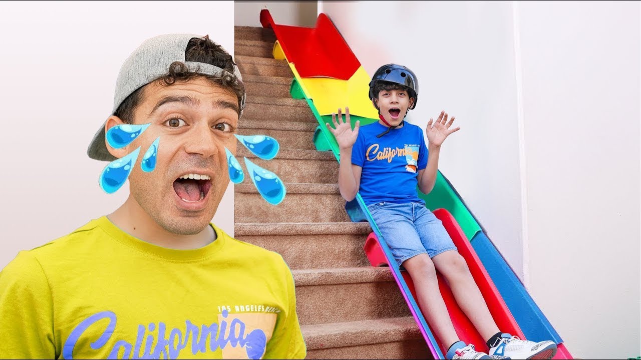 Dječje avanture: Jason i Alex na toboganu uz sigurnosne mjere! Dječje priče