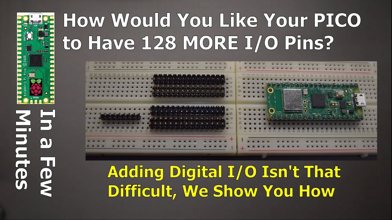 Add more than 100 GPIO pins to your PICO!!!!