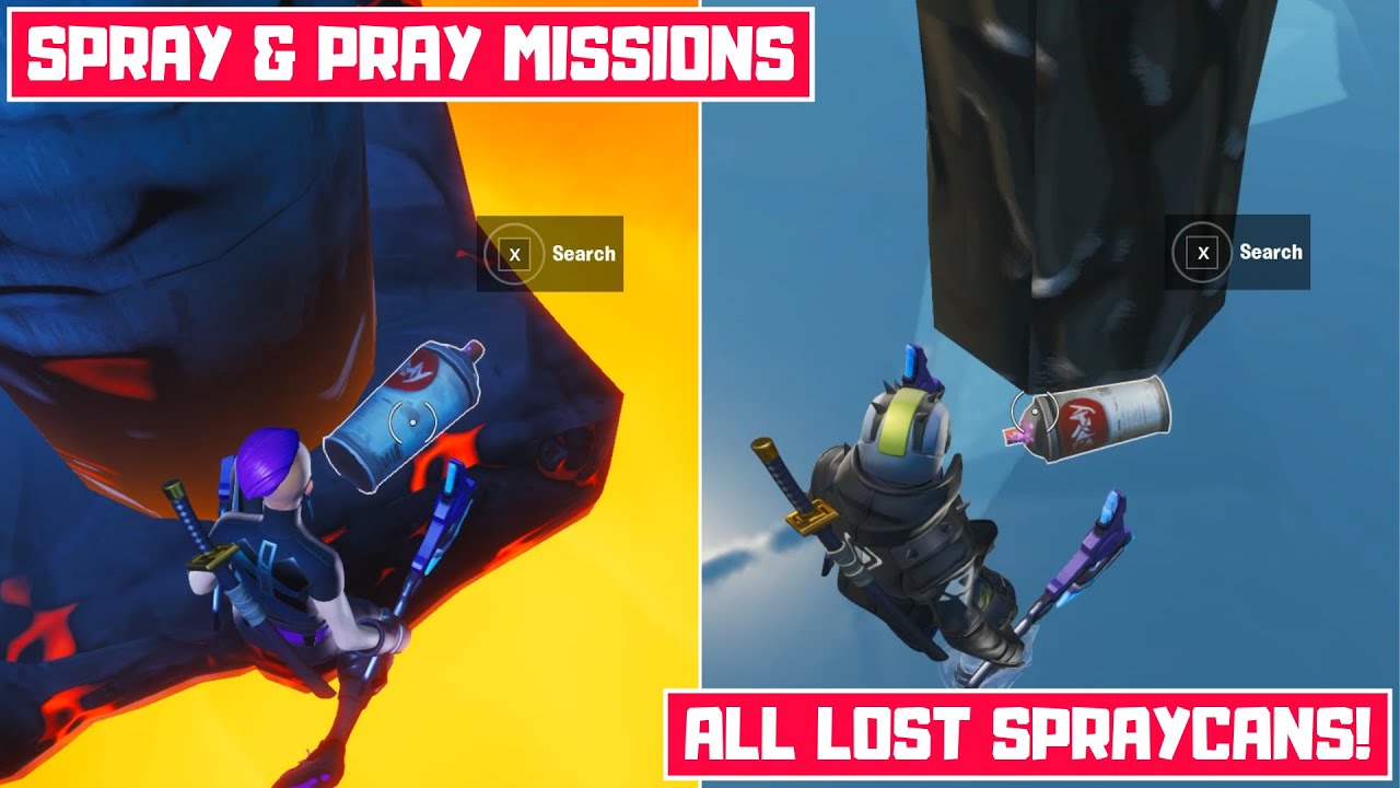 Find Lost Spraycans! All Lost Spraycan Locations! - Spray & Pray Missions Season X
