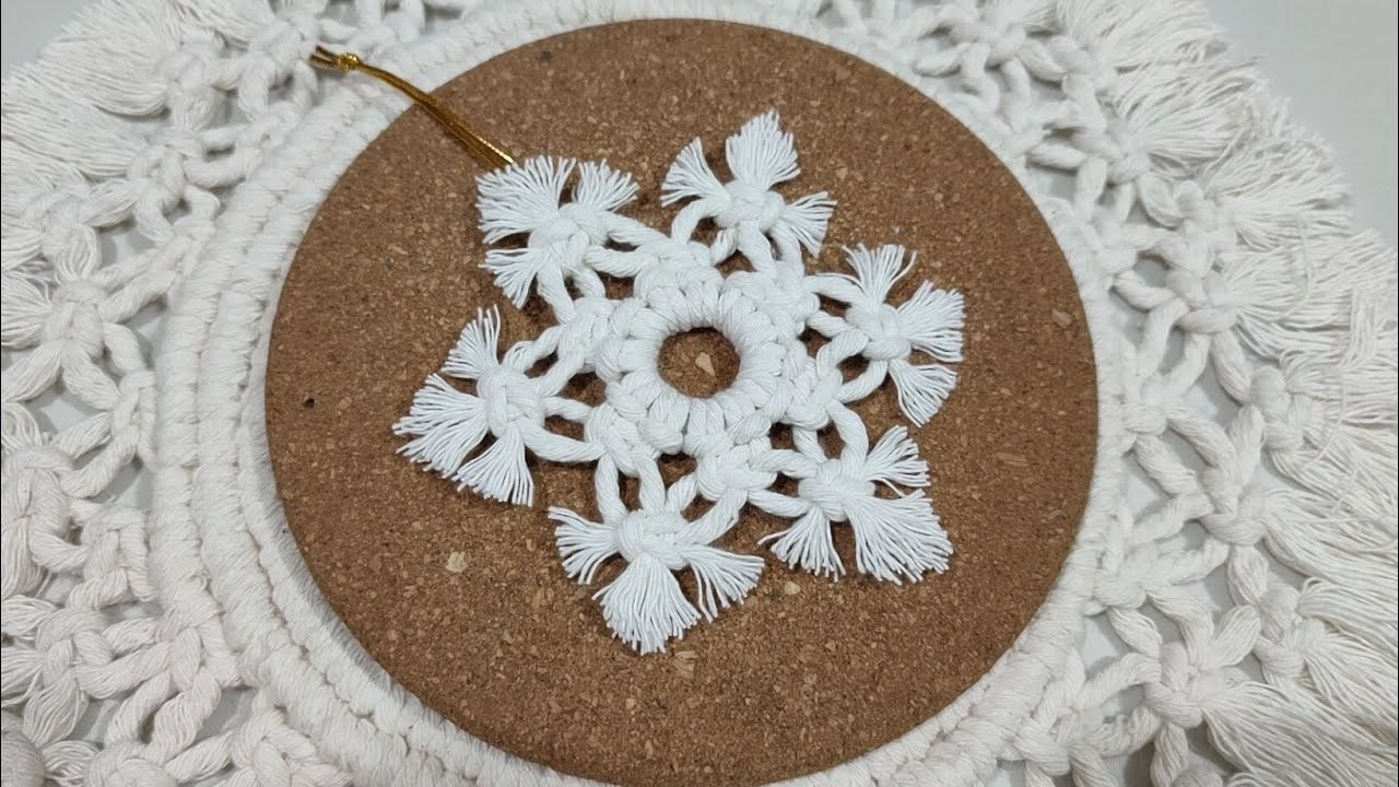 Tutorial de Macramé "ESTRELLA NAVIDEÑA" para principiante - KayThak Macramé Estudio