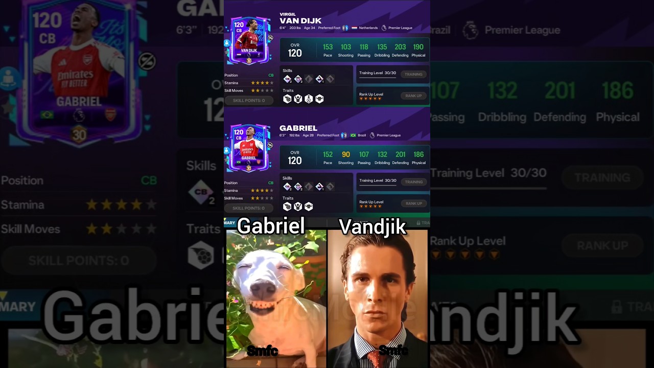 Gabriel vs Vandijk ❤️&zwj;🔥☠️#fc25 #fcmobileid #easportsfifa #eafc26 #fcmobile