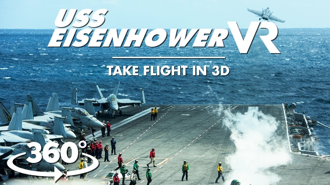 See aircraft carrier jet launches, air operations for the first time in 3D VR