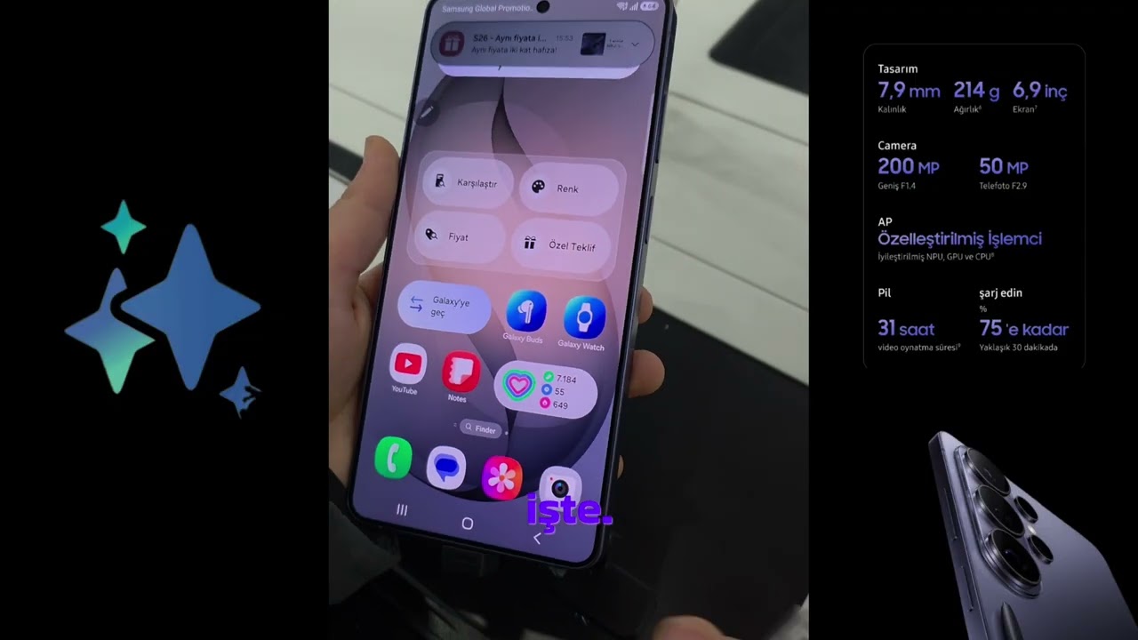 Galaxy S26 Ultra buldum! (Kamera arkası)