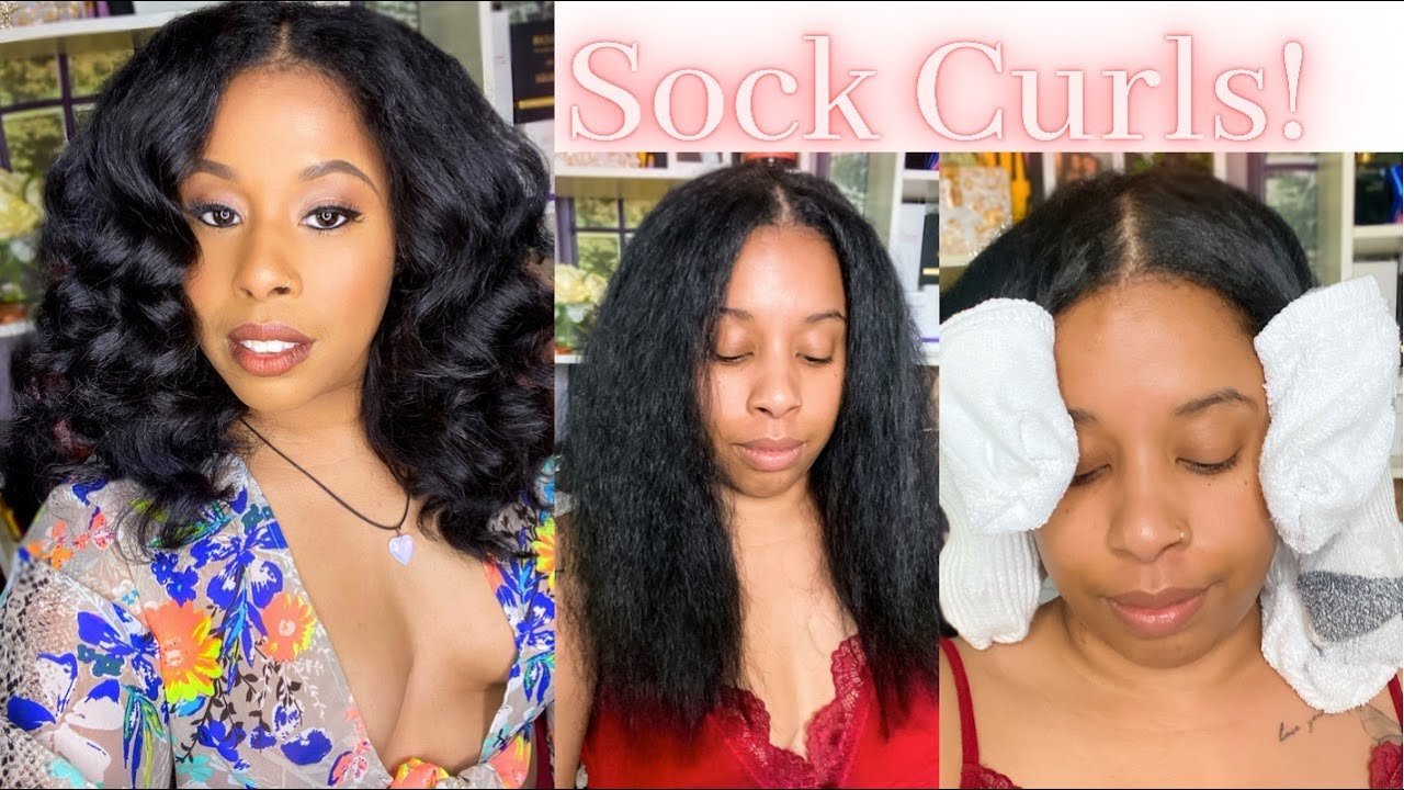 Heatless Sock Curls|Natural Hair