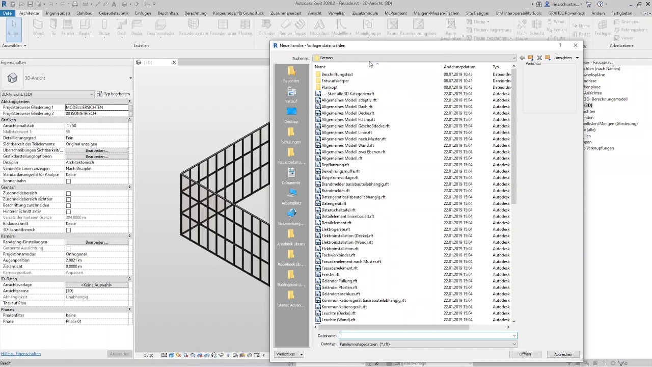 Autodesk Revit   erstellen parametrischer Bauteilfamilien für Architekten
