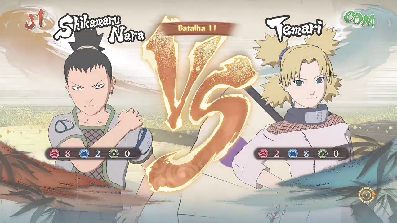 Naruto Storm 4 Dublado PT-BR Shikamaru vs Temari (Clássicos)