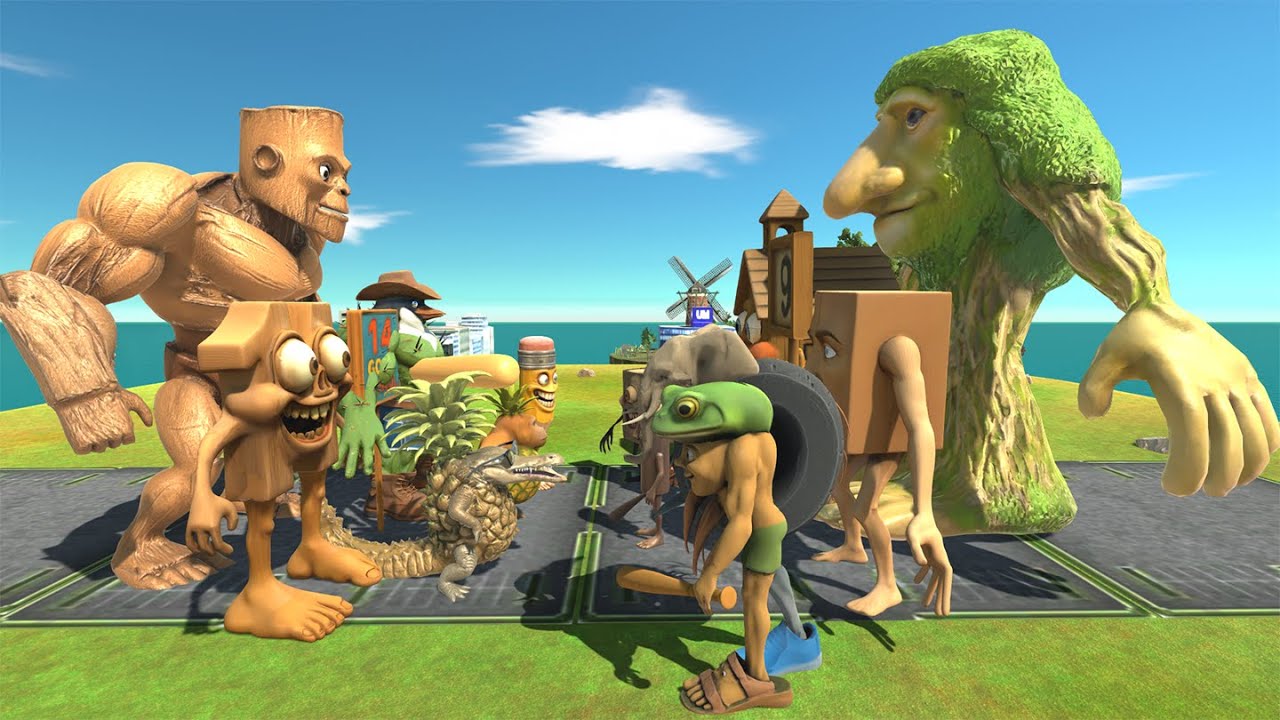 Team Leru leru le  vs Team Brrbrr patapim Animal Revolt Battle Simulator