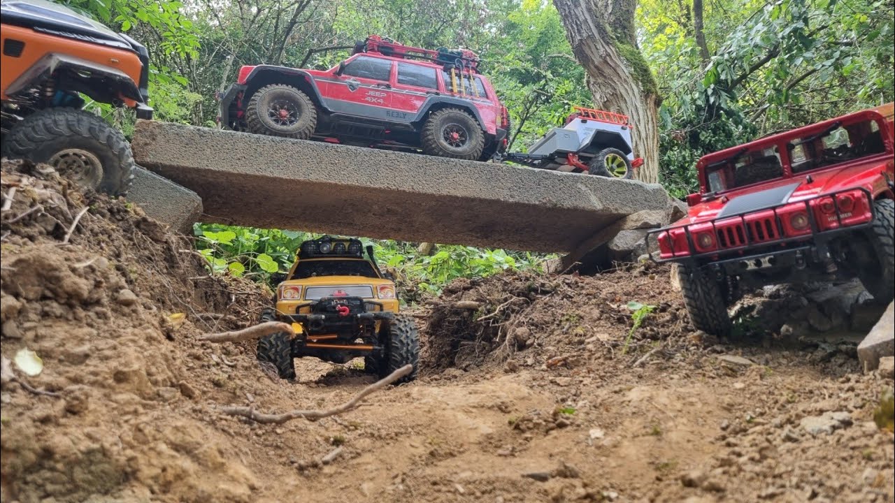 Abschnitt 1 RC Crawler Park Parkour Scale Eigenbau