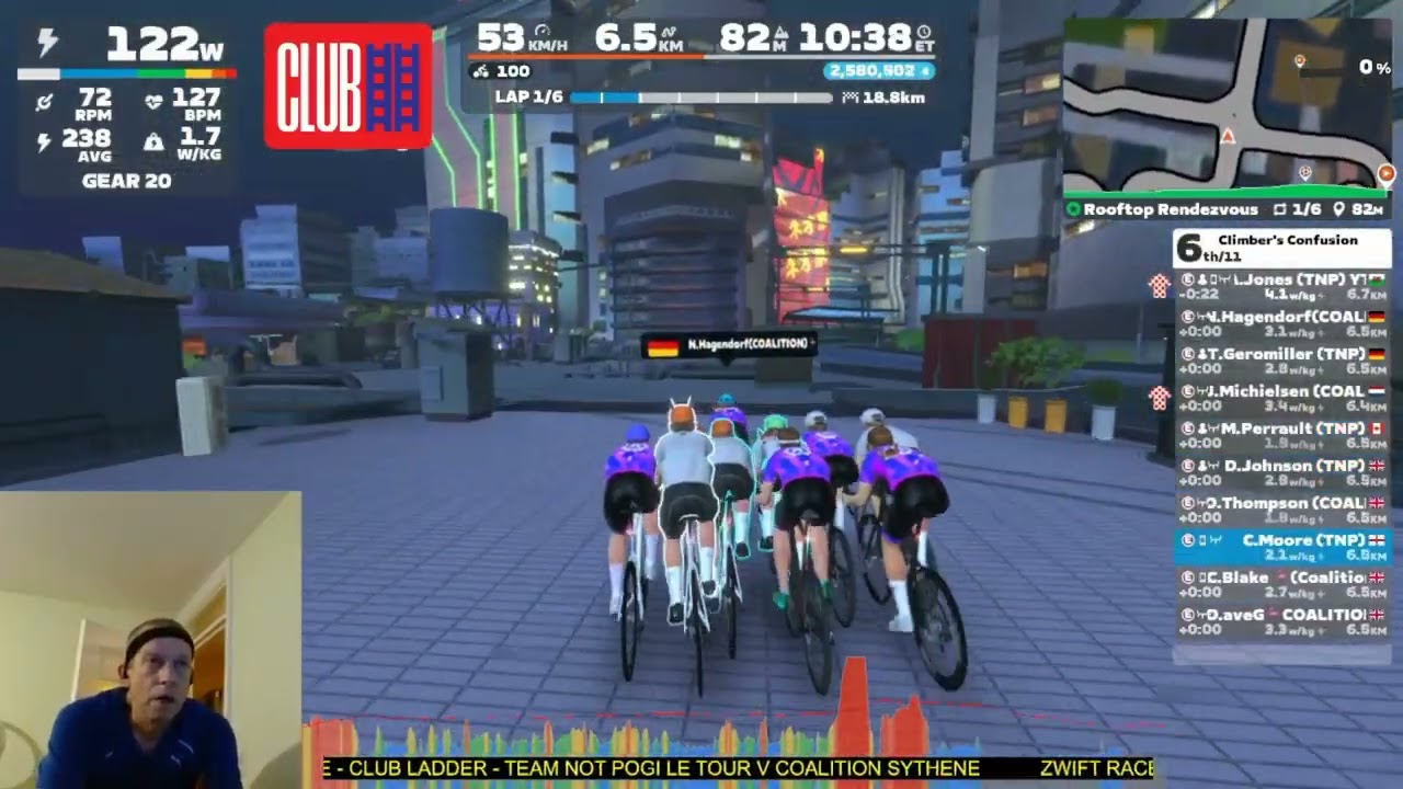 Zwift Club Ladder Race   Team Not Pogi Le Tour v Coalition Sythene 3 11 25